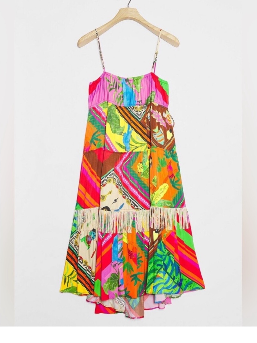 Farm Rio fringe dress M